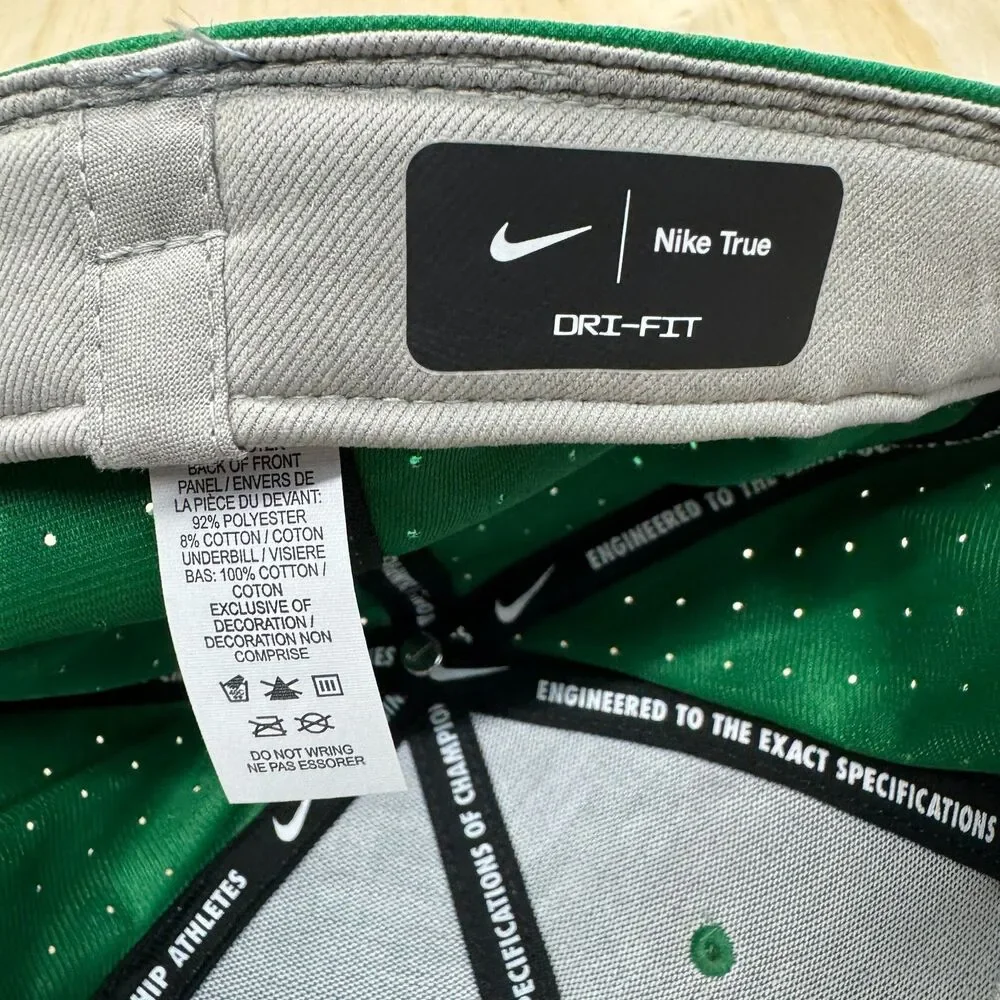 NEW Ole Miss Rebels Nike Aero True Baseball Performance Fitted Hat Green 7 1/2
